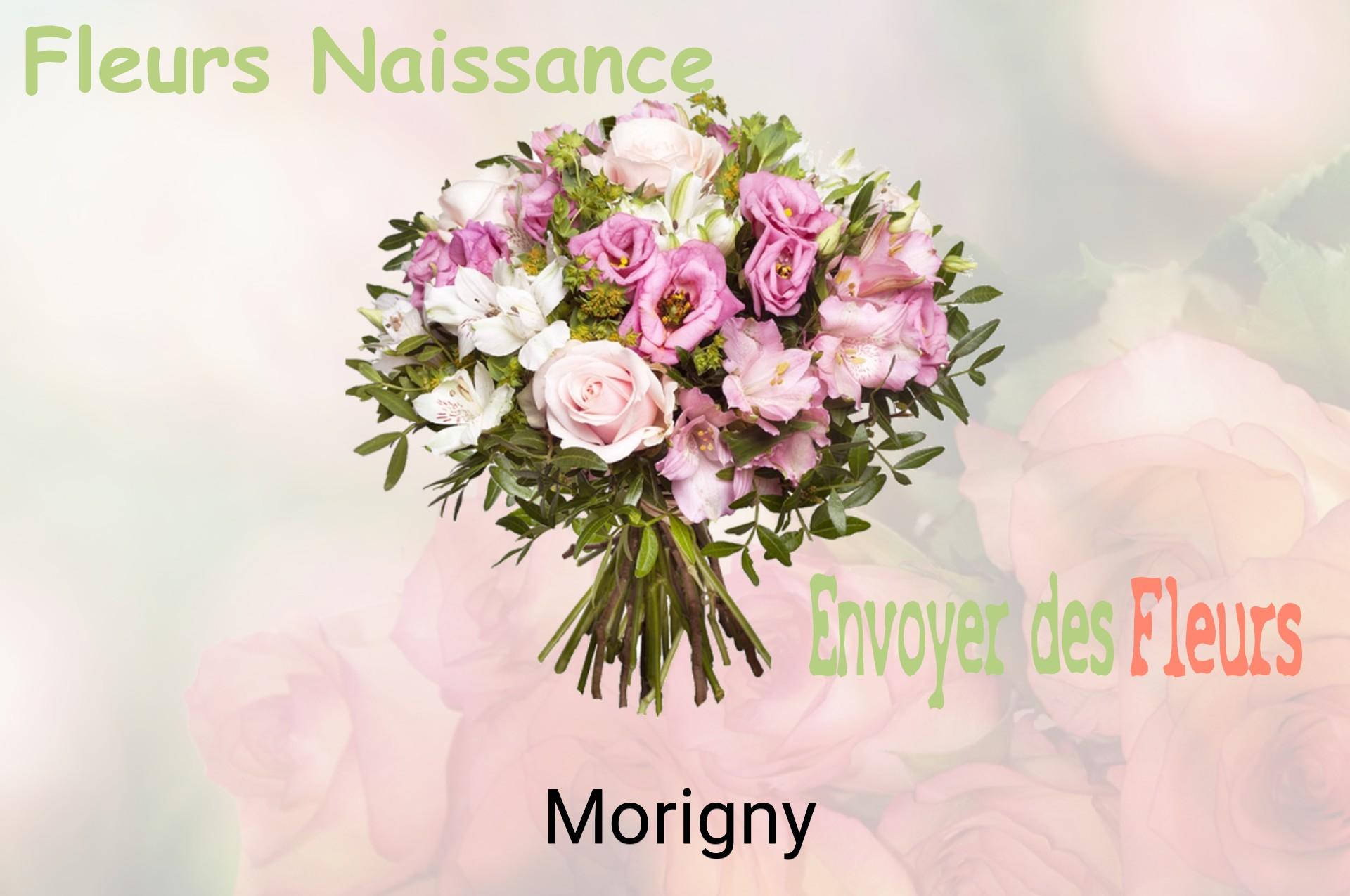 Bouquet de fleurs de naissance livré à Morigny